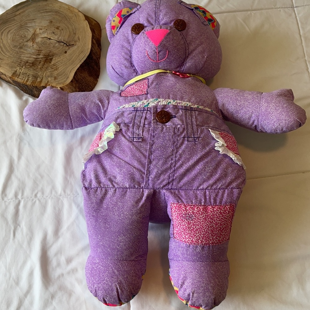 1994 Tyco- 20” Tall Pocket Doodle Bear in Purple